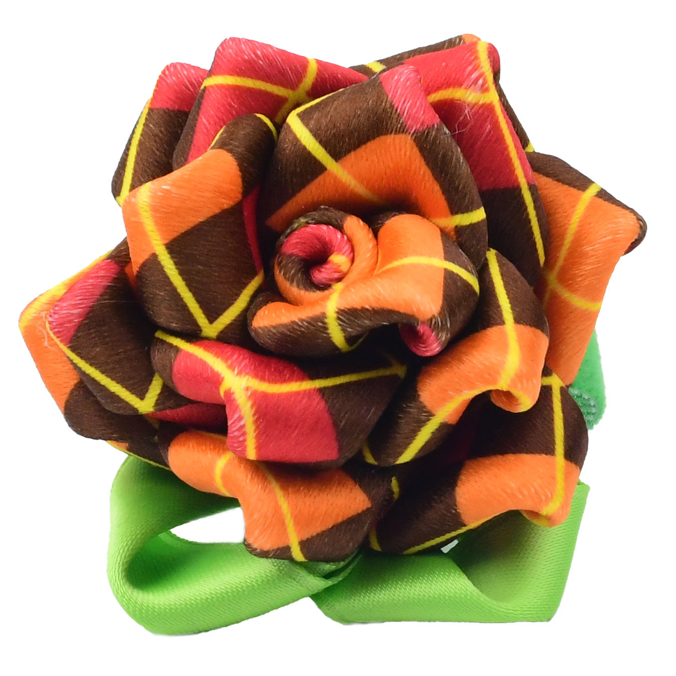 Collar Flower - Fall Argyle