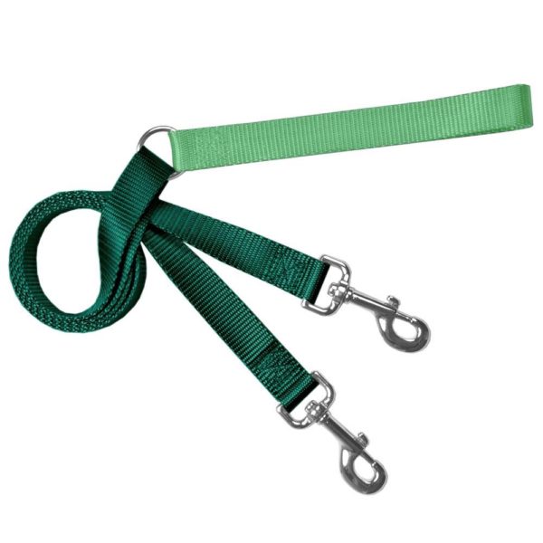 Kelly green and neon green training dog leash with adjustable hardware by Primemarket7